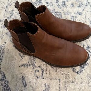Brown Leather Chelsea Boots